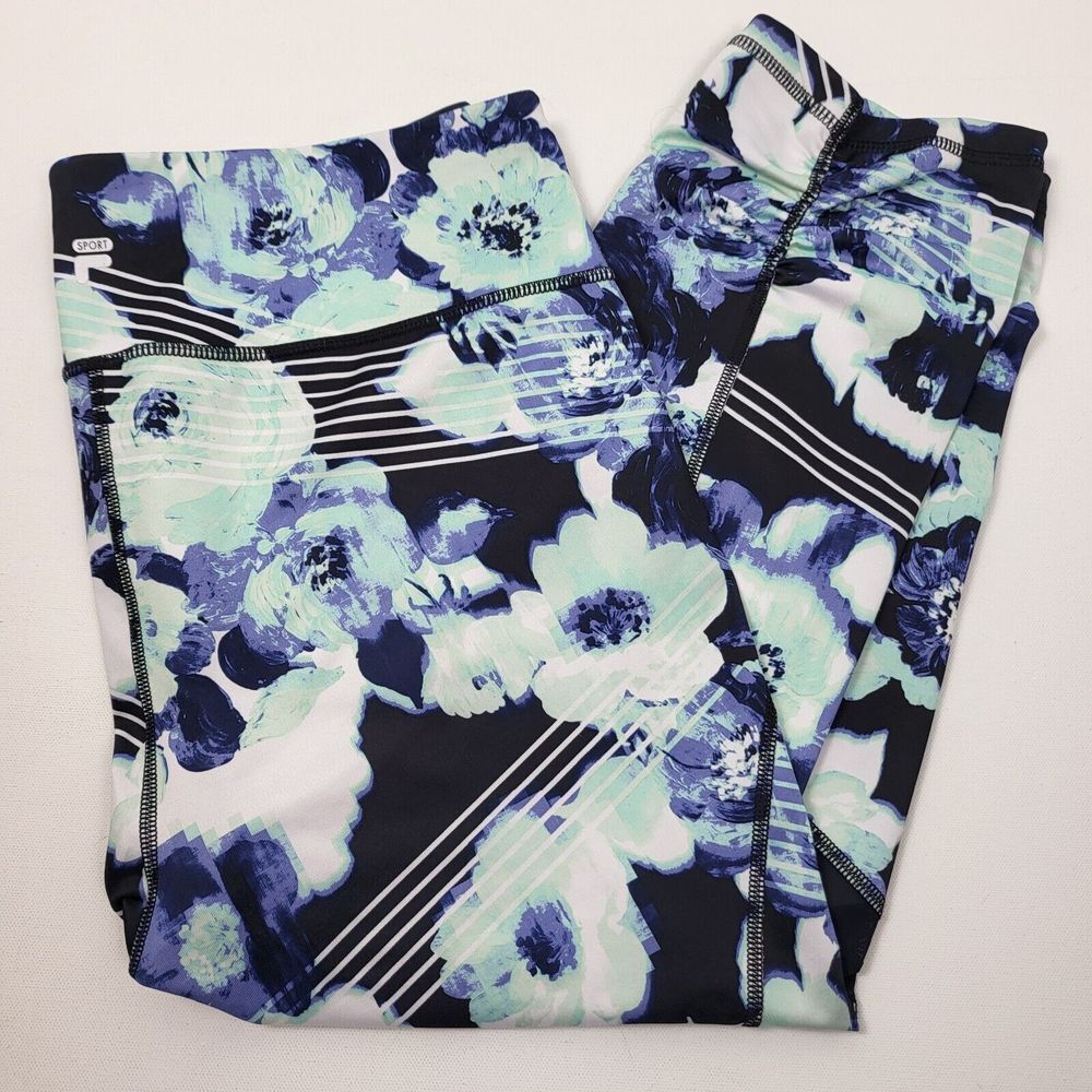 Fila Sport Capri Leggings Womens XLarge Scrunch‎ Hem Mid Rise Vented Sides